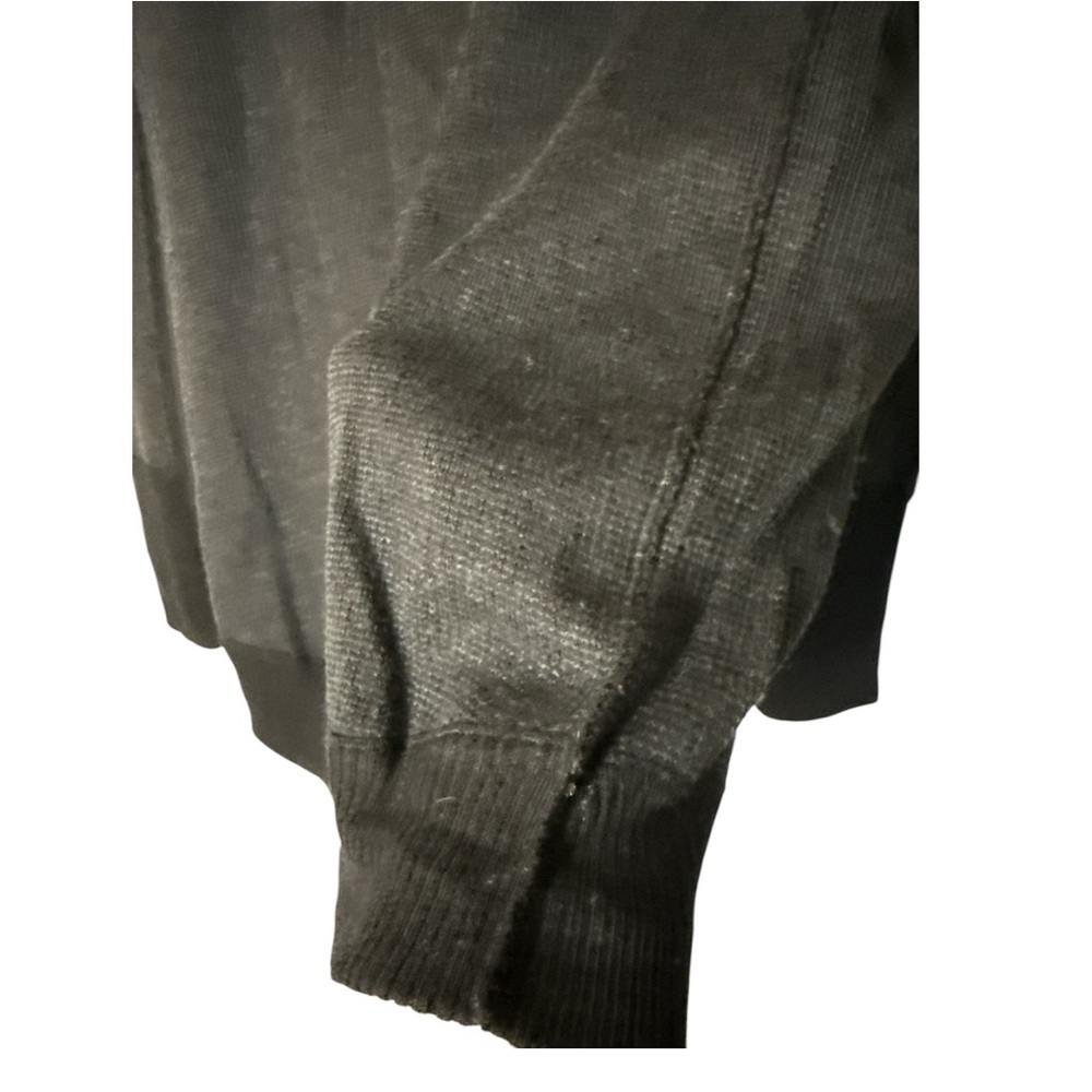 Lululemon reversible sweater black n charcoal size M EUC H-6 - Picture 6 of 7